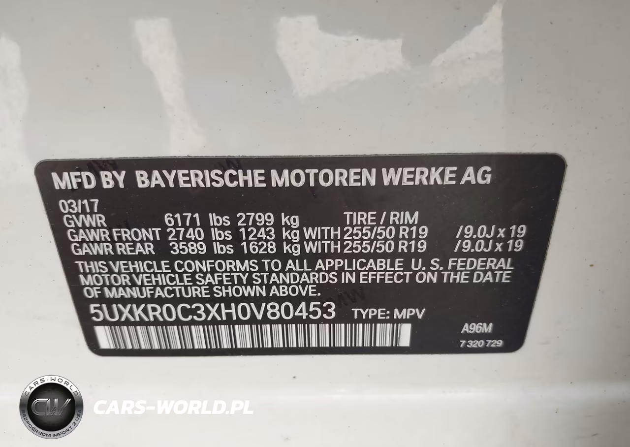 2017 BMW X5 xDrive35I VIN:5UXKR0C3XH0V80453 - 9
