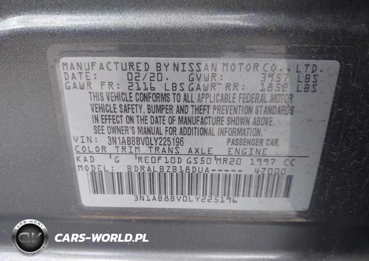 2020 Nissan Sentra S Xtronic Cvt VIN:3N1AB8BV0LY225196 - 9