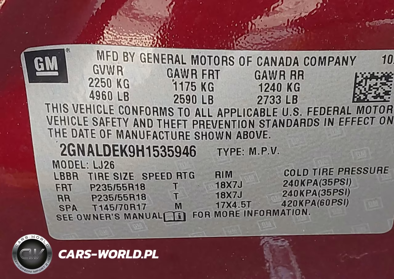 2017 Chevrolet Equinox Premier VIN:2GNALDEK9H1535946 - 9