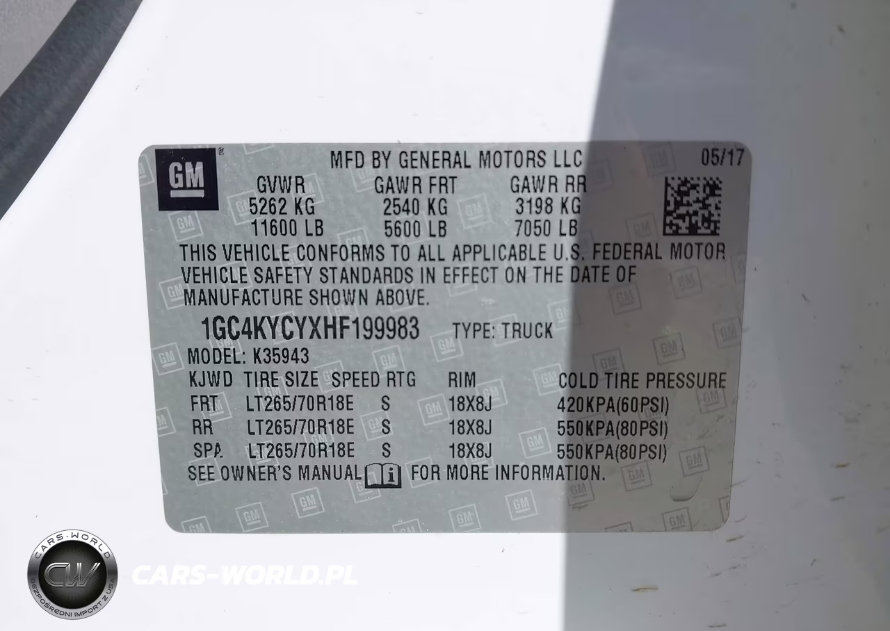 2017 Chevrolet Silverado 3500Hd Wt VIN:1GC4KYCYXHF199983 - 9