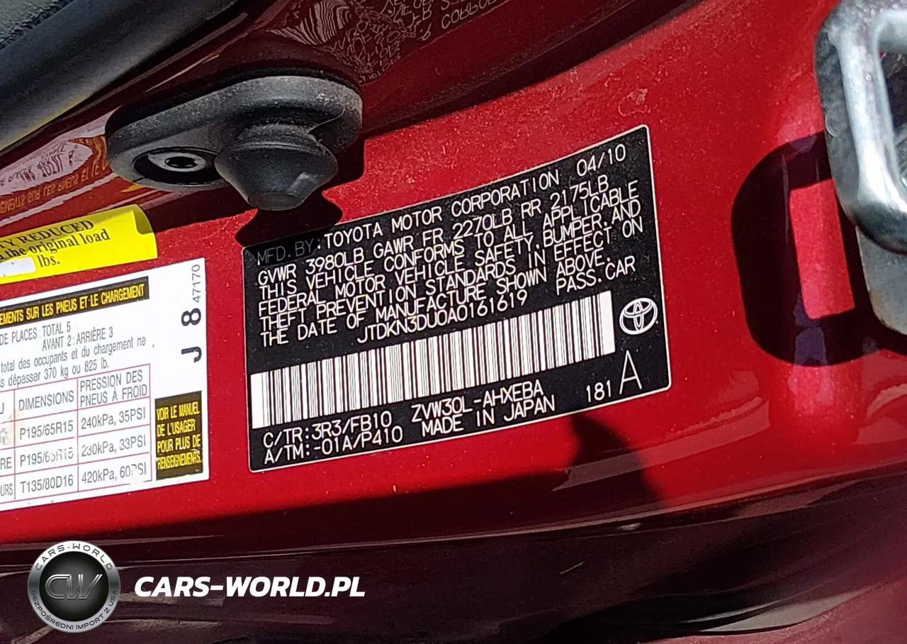 2010 Toyota Prius VIN:JTDKN3DU0A0161619 - 9