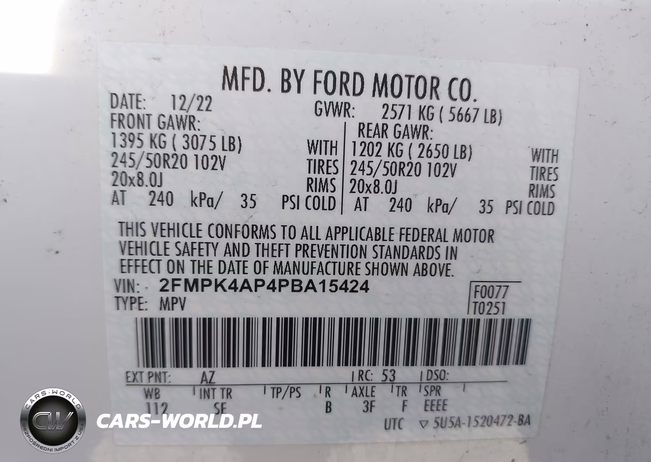 2023 Ford Edge St VIN:2FMPK4AP4PBA15424 - 9