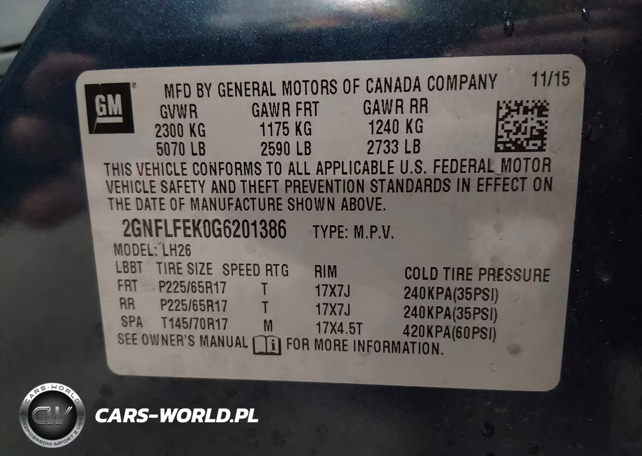 2016 Chevrolet Equinox Lt VIN:2GNFLFEK0G6201386 - 9