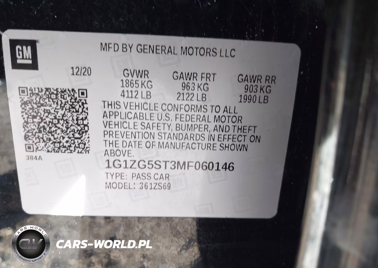 2021 Chevrolet Malibu Fwd Rs VIN:1G1ZG5ST3MF060146 - 9