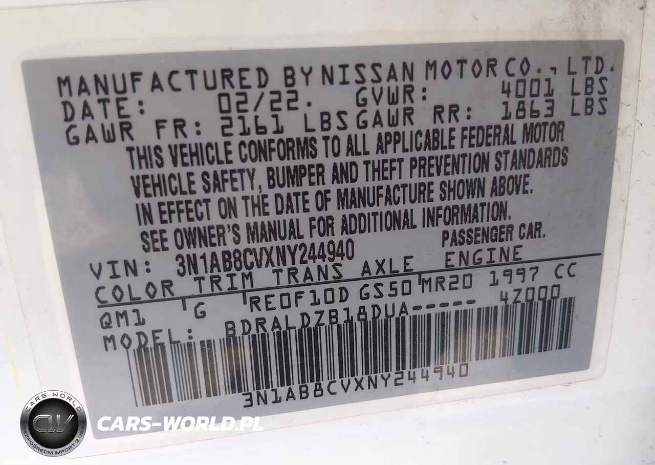 2022 Nissan Sentra Sv Xtronic Cvt VIN:3N1AB8CVXNY244940 - 9