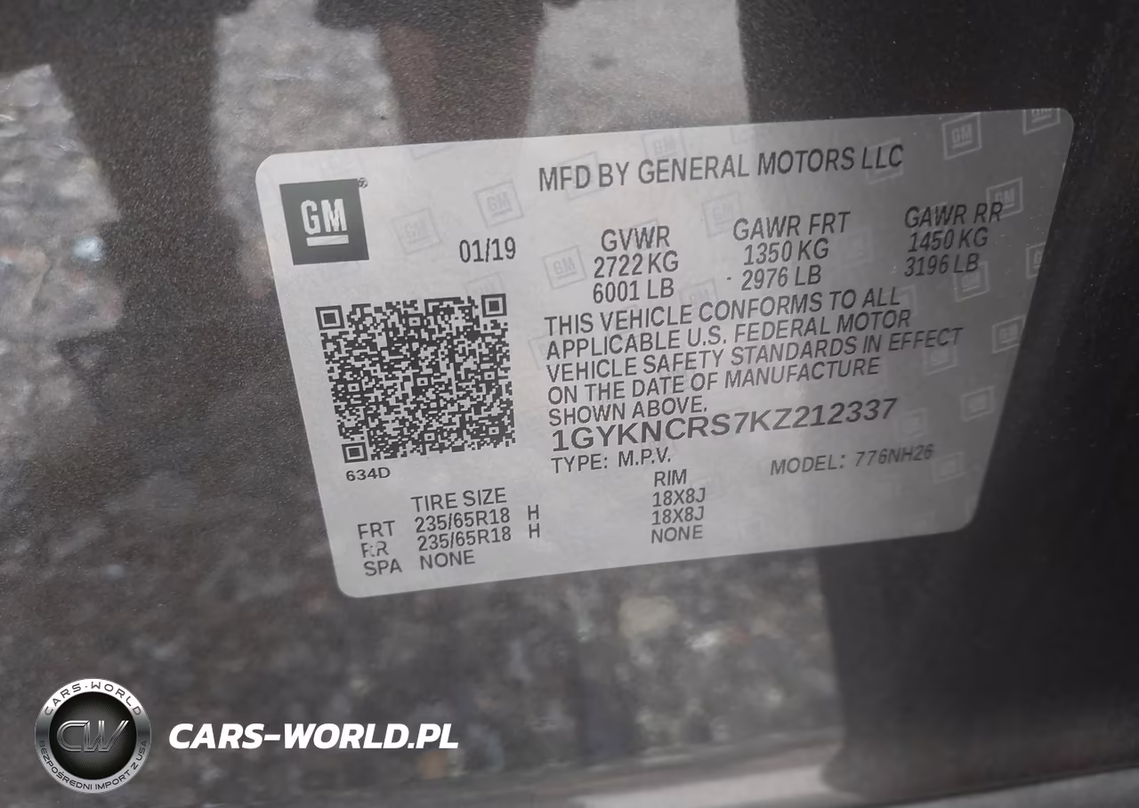 2019 Cadillac Xt5 Luxury VIN:1GYKNCRS7KZ212337 - 9