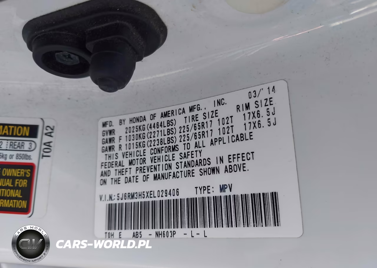 2014 Honda Cr-V Ex VIN:5J6RM3H5XEL029406 - 9