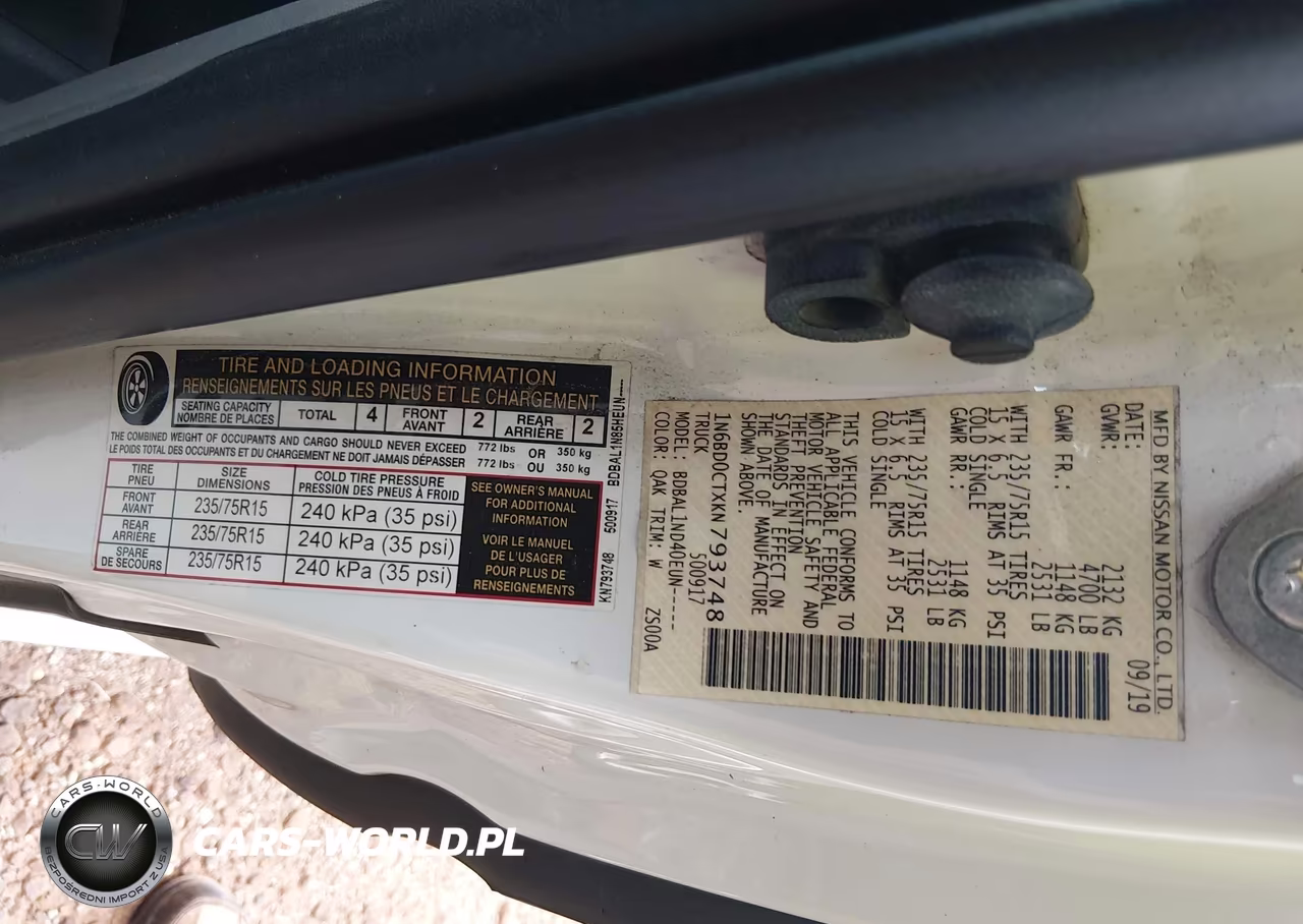 2019 Nissan Frontier S VIN:1N6BD0CTXKN793748 - 19