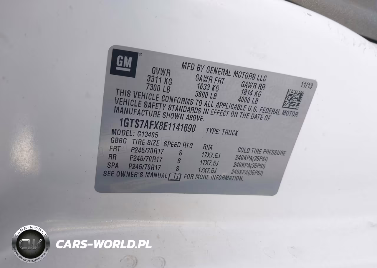 2014 GMC Savana 1500 Work Van VIN:1GTS7AFX8E1141690 - 9
