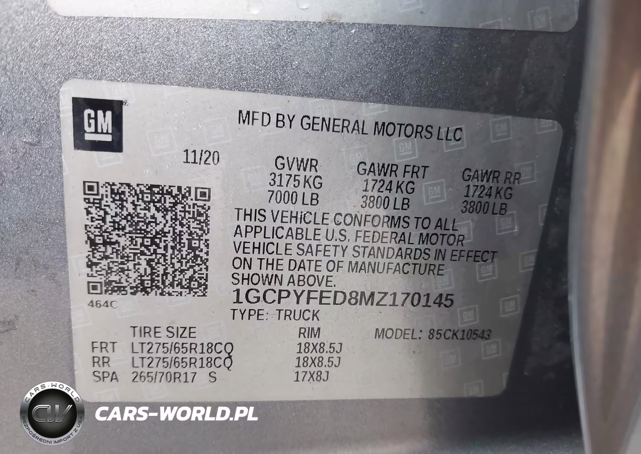 2021 Chevrolet Silverado 1500 4Wd Short Bed Lt Trail Boss VIN:1GCPYFED8MZ170145 - 9