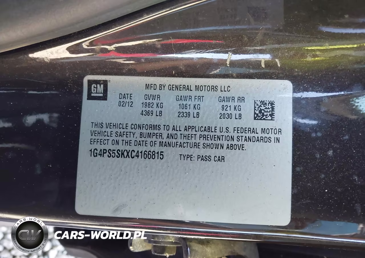 2012 Buick Verano Leather Group VIN:1G4PS5SKXC4166815 - 9