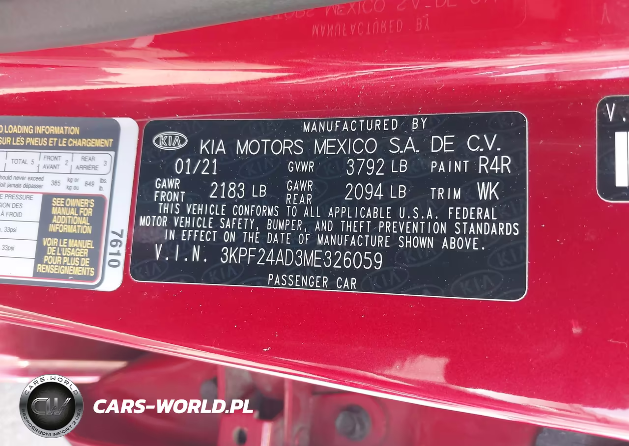 2021 Kia Forte Lxs VIN:3KPF24AD3ME326059 - 9