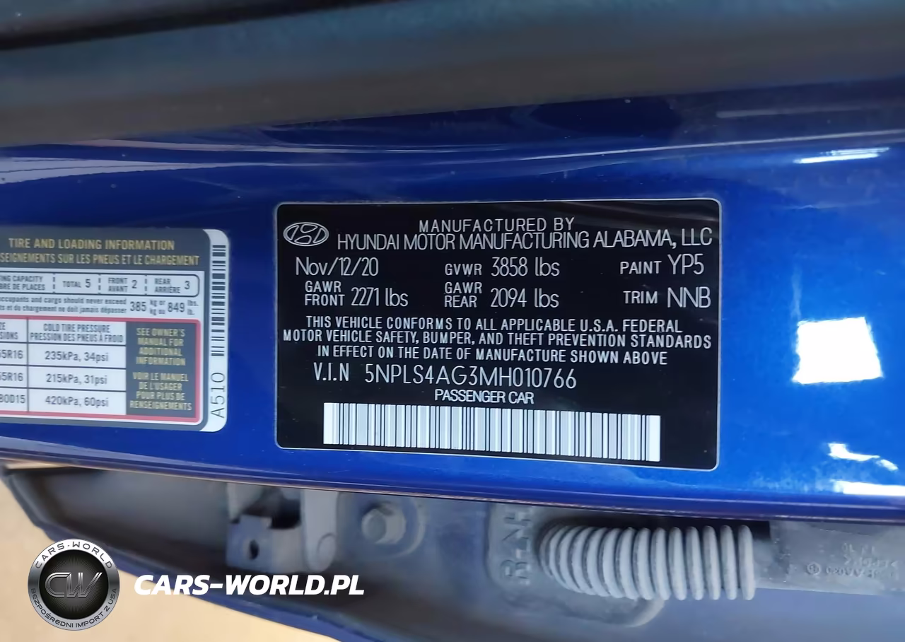 2021 Hyundai Elantra Sel VIN:5NPLS4AG3MH010766 - 9