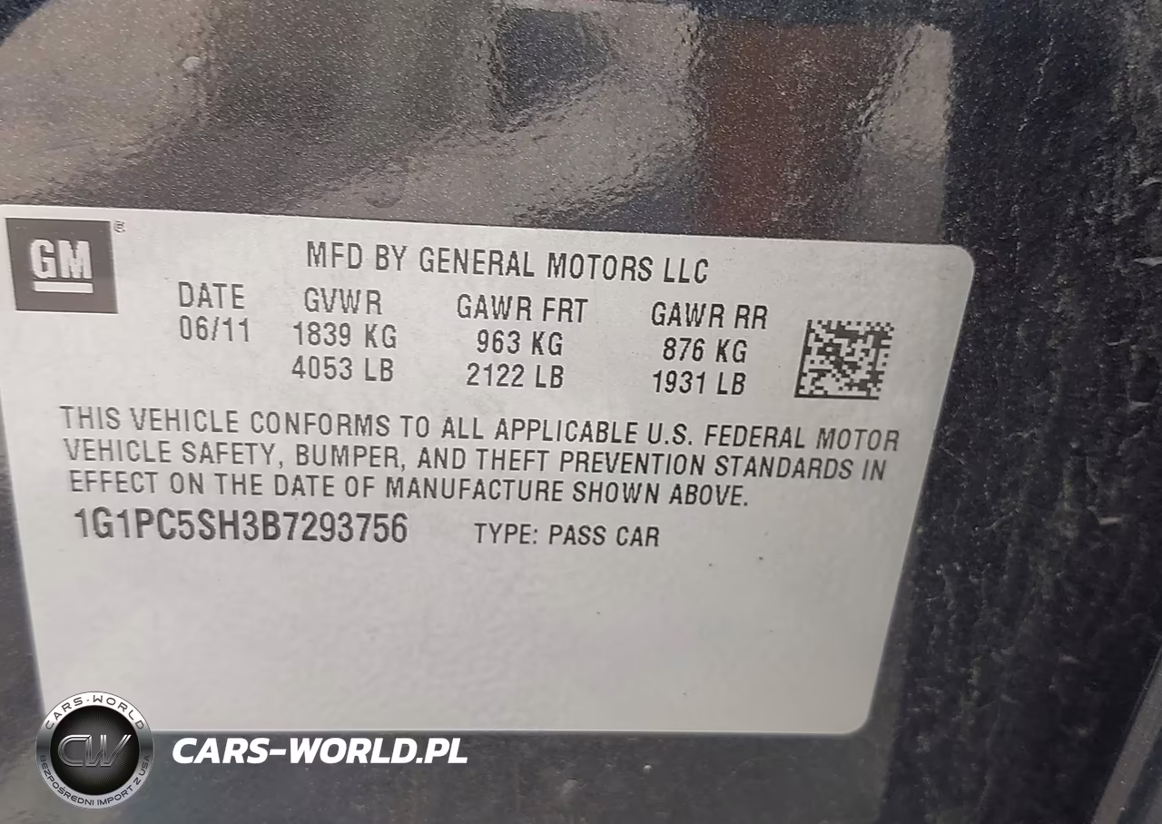 2011 Chevrolet Cruze Ls VIN:1G1PC5SH3B7293756 - 9