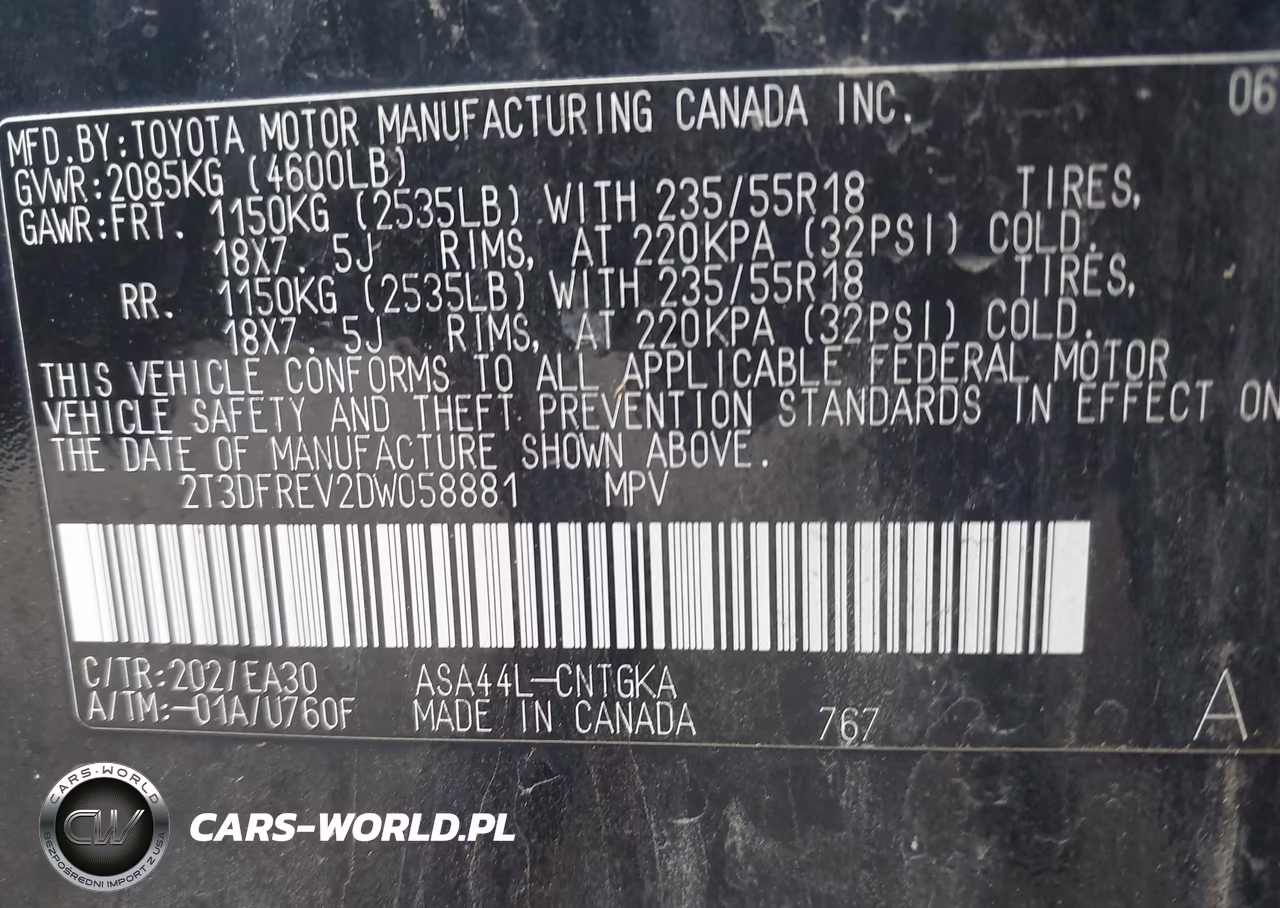 2013 Toyota Rav4 Limited VIN:2T3DFREV2DW058881 - 9