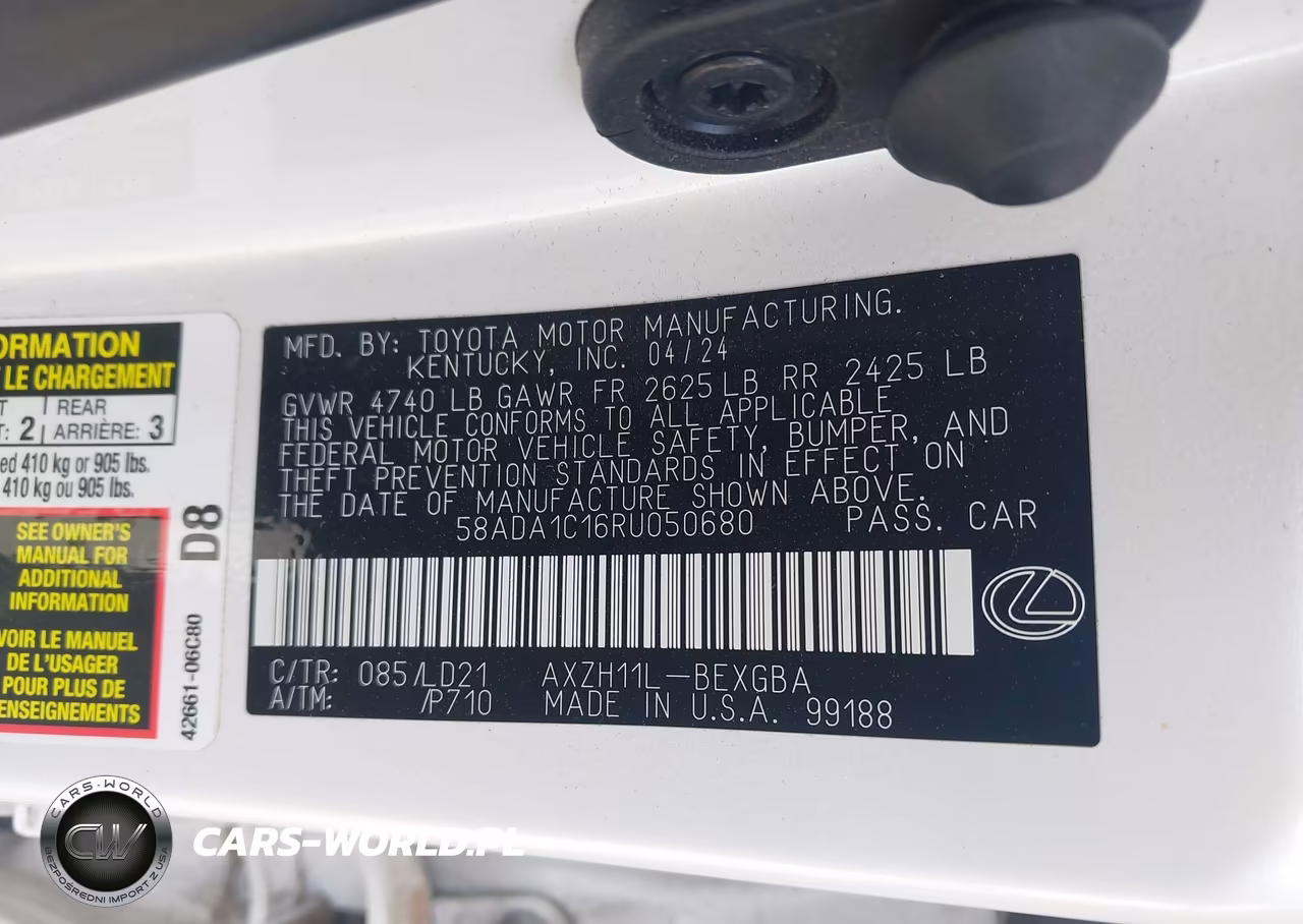 2024 Lexus Es 300H VIN:58ADA1C16RU050680 - 9