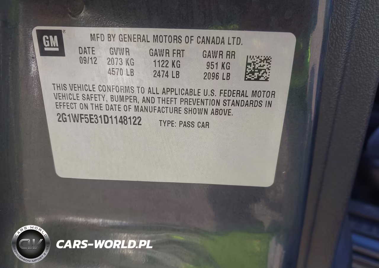 2013 Chevrolet Impala Ls VIN:2G1WF5E31D1148122 - 9