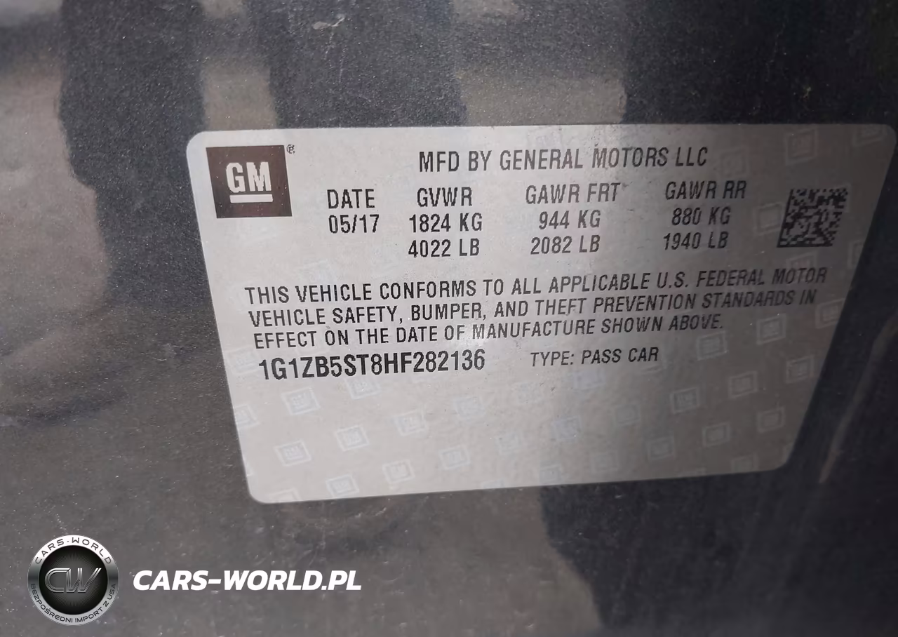 2017 Chevrolet Malibu Ls VIN:1G1ZB5ST8HF282136 - 9