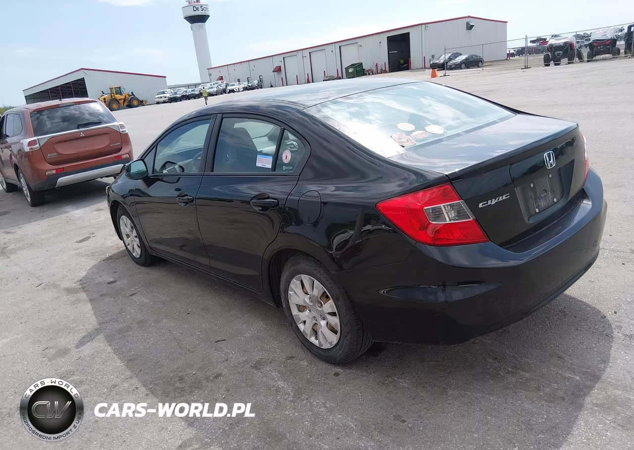 2012 Honda Civic Lx VIN:19XFB2F53CE093952 - 3