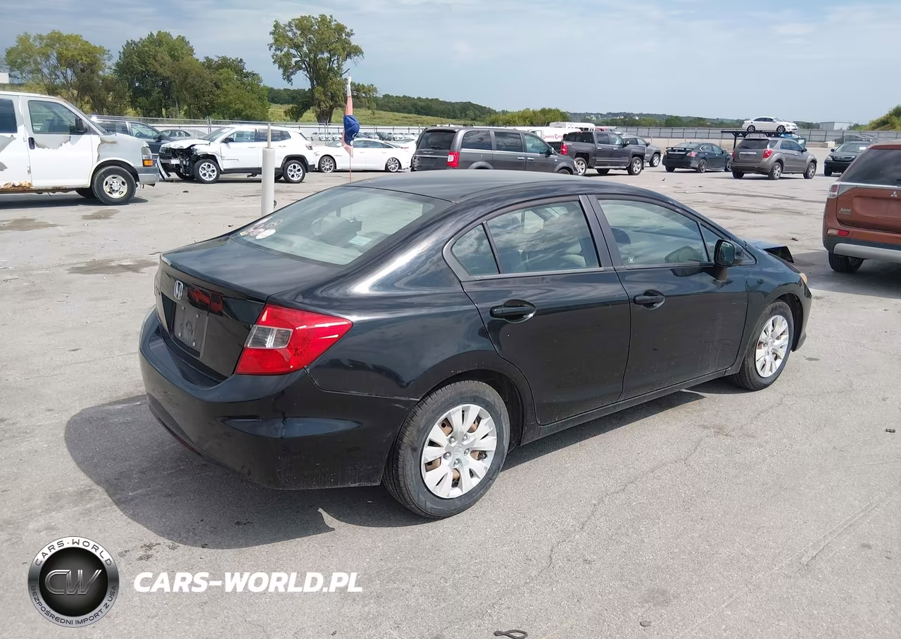 2012 Honda Civic Lx VIN:19XFB2F53CE093952 - 4