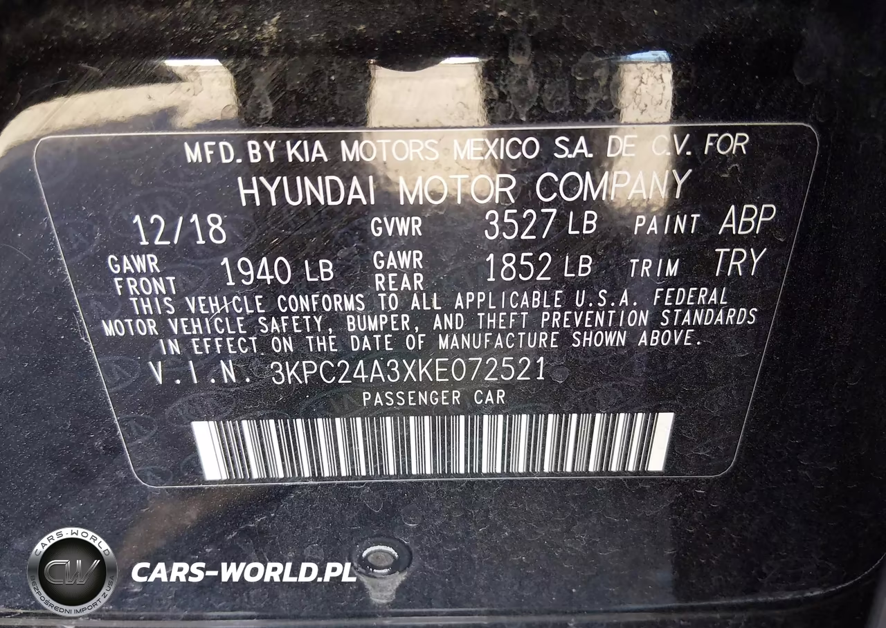 2019 Hyundai Accent Se VIN:3KPC24A3XKE072521 - 9