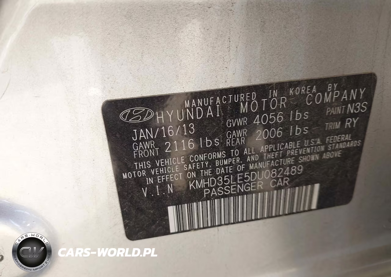 2013 Hyundai Elantra Gt VIN:KMHD35LE5DU082489 - 9