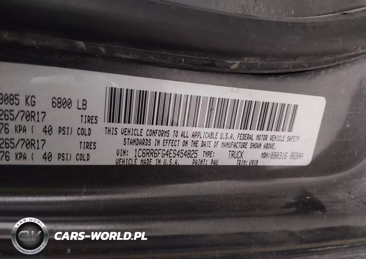 2014 Ram 1500 Tradesman VIN:1C6RR6FG4ES454825 - 9
