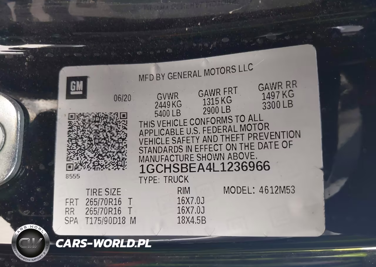 2020 Chevrolet Colorado 2Wd Long Box Wt VIN:1GCHSBEA4L1236966 - 9