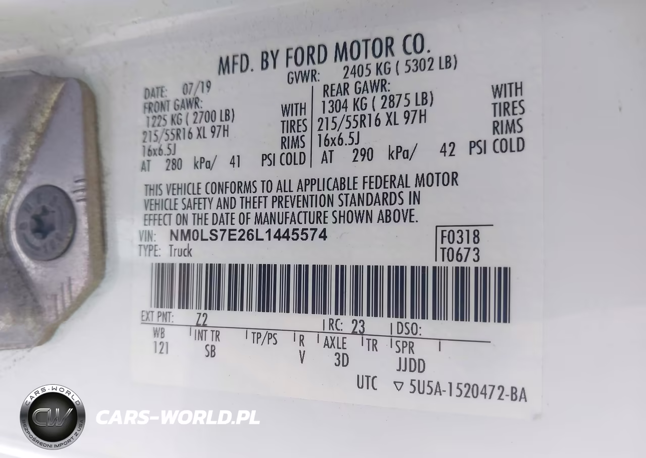 2020 Ford Transit Connect Xl VIN:NM0LS7E26L1445574 - 9