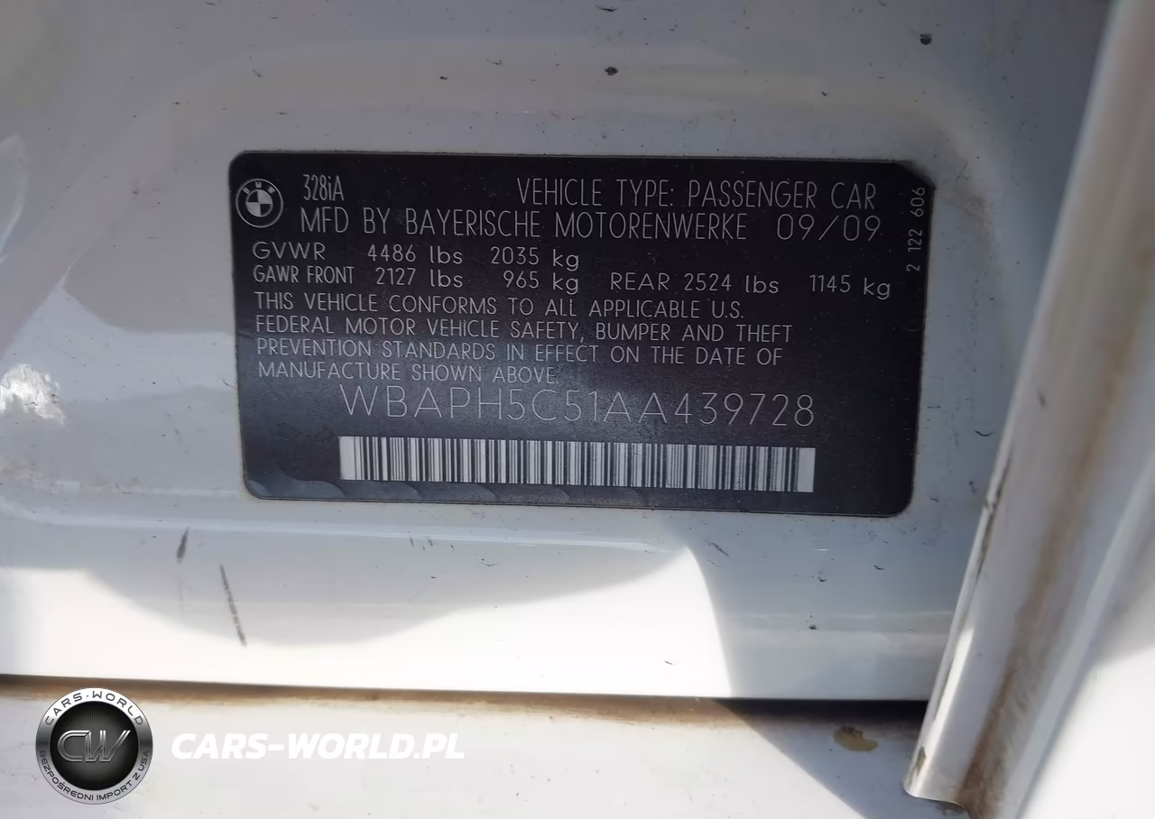 2010 BMW 328I VIN:WBAPH5C51AA439728 - 9