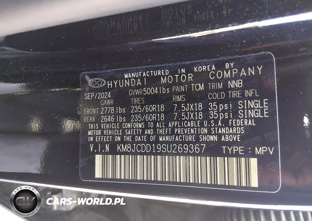 2025 Hyundai Tucson Hybrid Sel Convenience VIN:KM8JCDD19SU269367 - 9