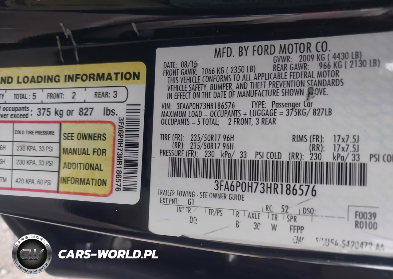 2017 Ford Fusion Se VIN:3FA6P0H73HR186576 - 9