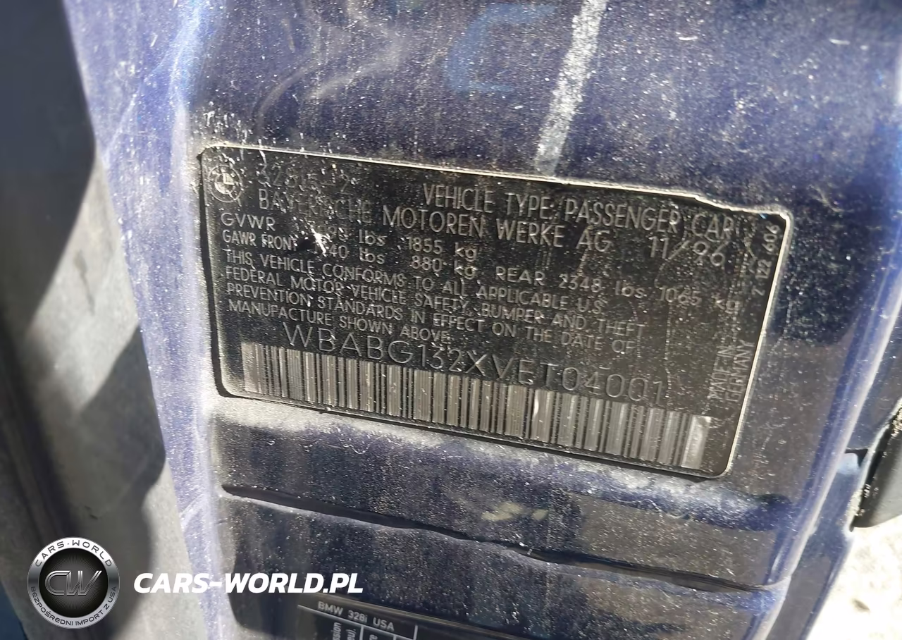 1997 BMW 328Is VIN:WBABG132XVET04001 - 9