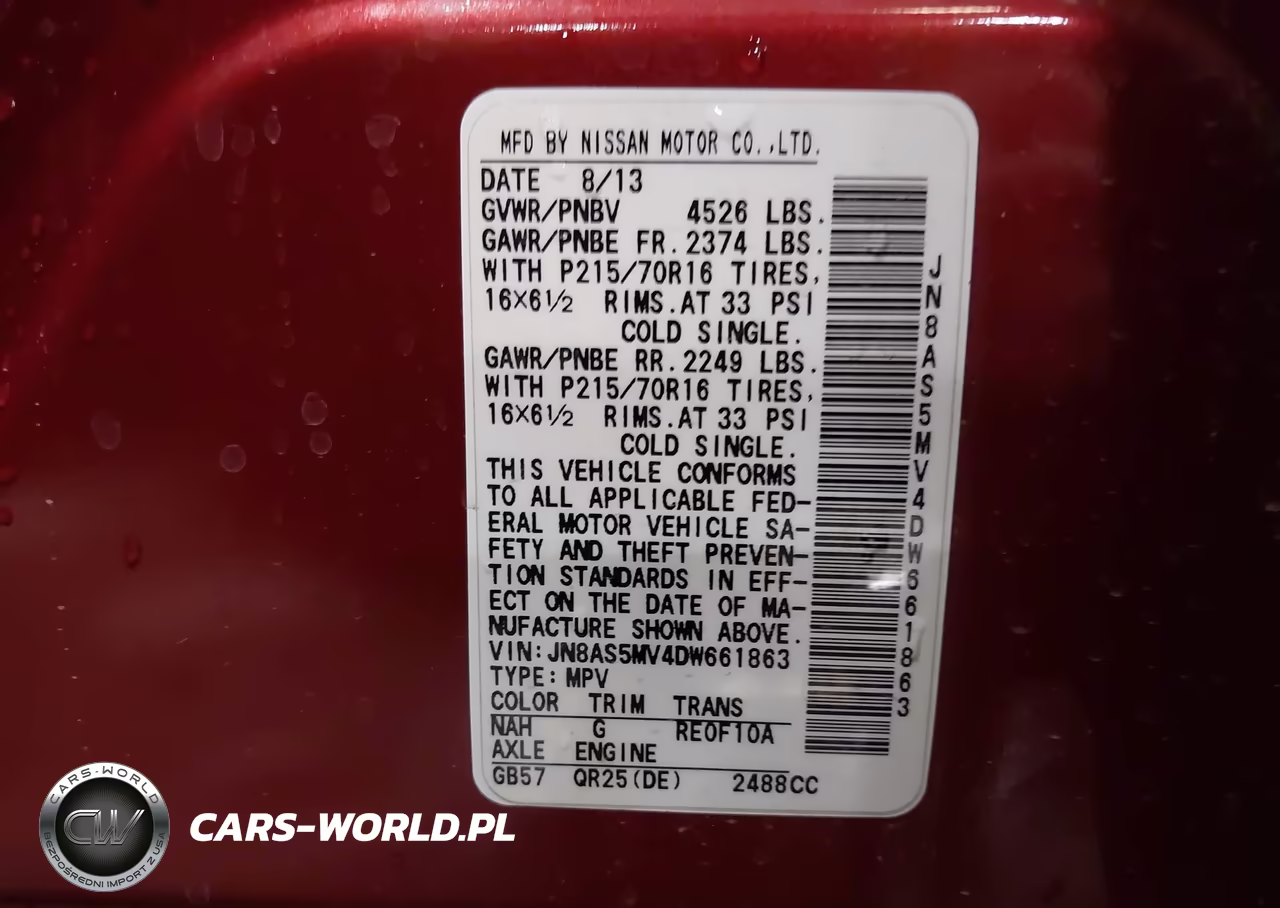 2013 Nissan Rogue S VIN:JN8AS5MV4DW661863 - 9