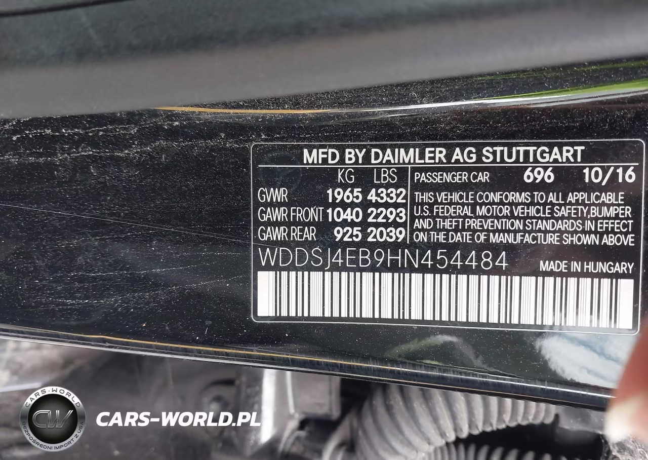 2017 Mercedes-Benz Cla 250 VIN:WDDSJ4EB9HN454484 - 9
