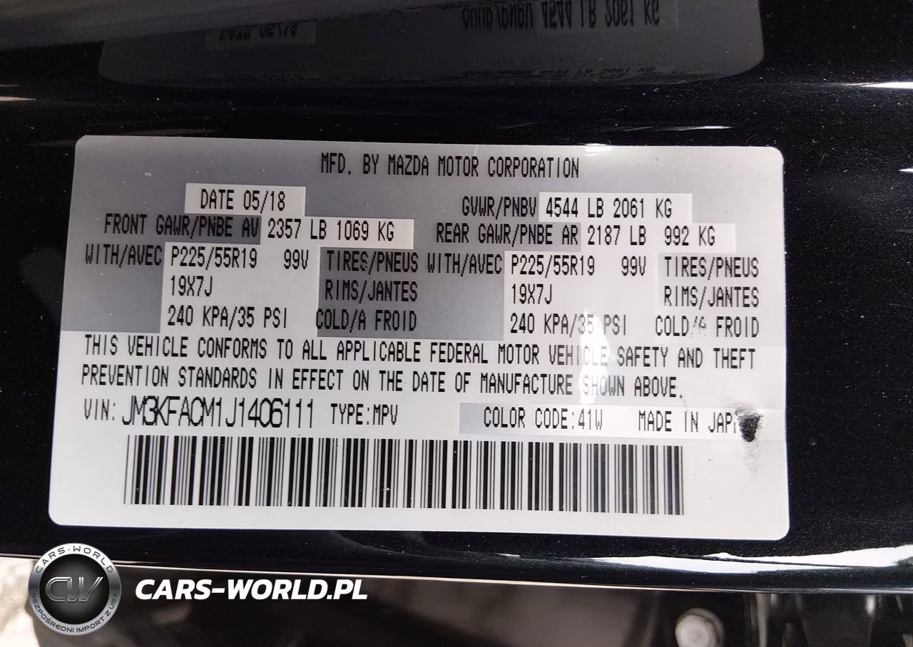 2018 Mazda Cx-5 Touring VIN:JM3KFACM1J1406111 - 9