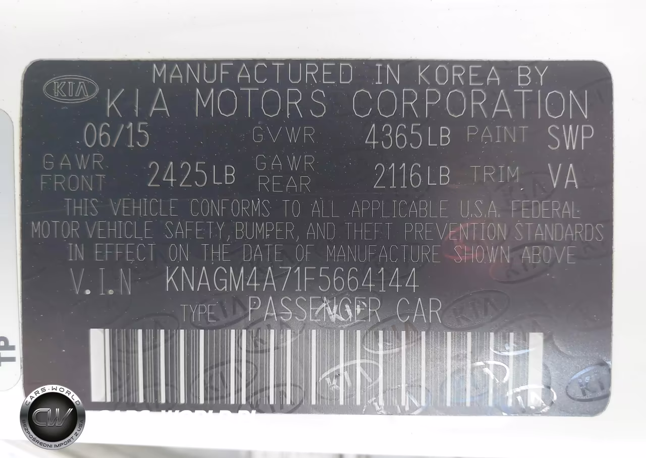 2015 Kia Optima Lx VIN:KNAGM4A71F5664144 - 9