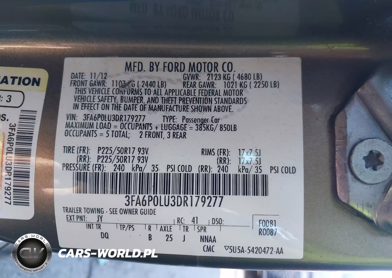 2013 Ford Fusion Hybrid Se VIN:3FA6P0LU3DR179277 - 9