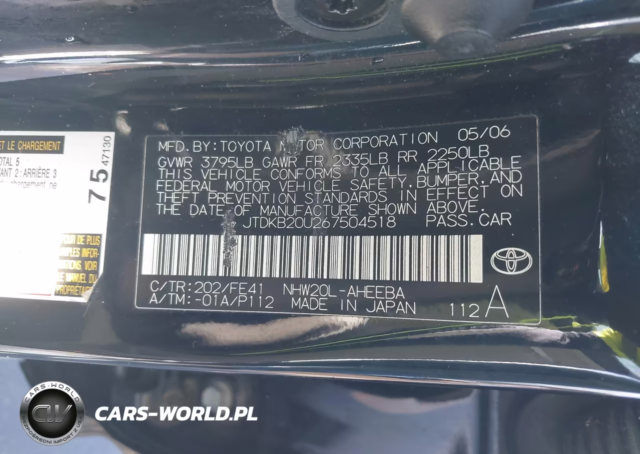 2006 Toyota Prius VIN:JTDKB20U267504518 - 9