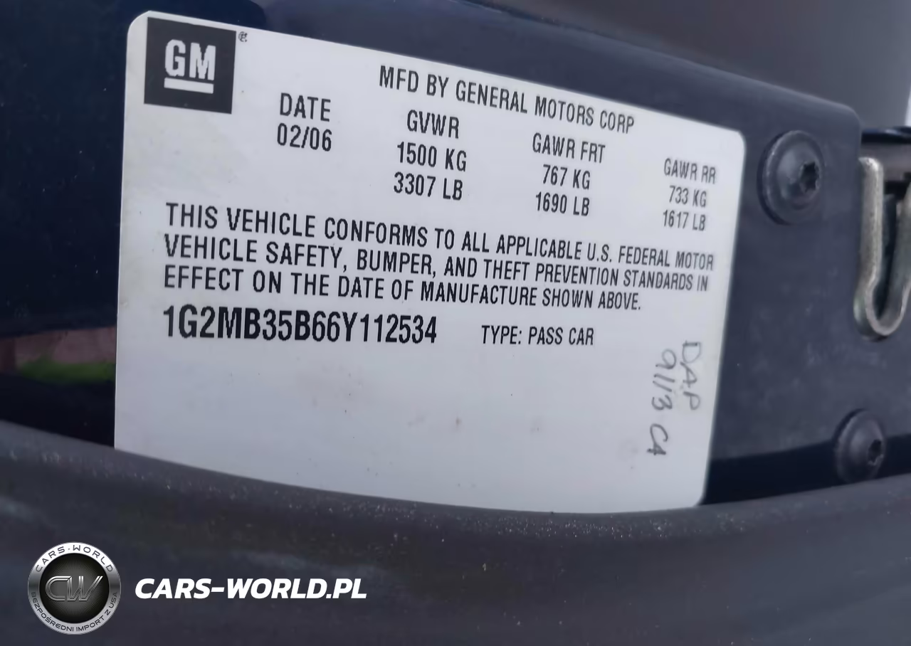 2006 Pontiac Solstice VIN:1G2MB35B66Y112534 - 9