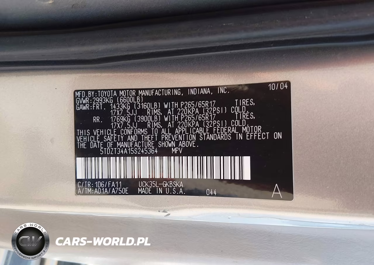 2005 Toyota Sequoia Sr5 V8 VIN:5TDZT34A15S245364 - 9