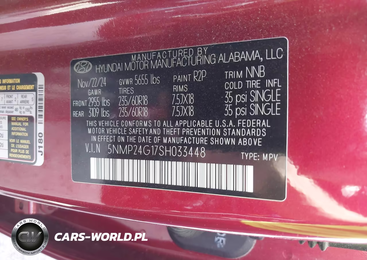 2025 Hyundai Santa Fe Hybrid Sel VIN:5NMP24G17SH033448 - 9