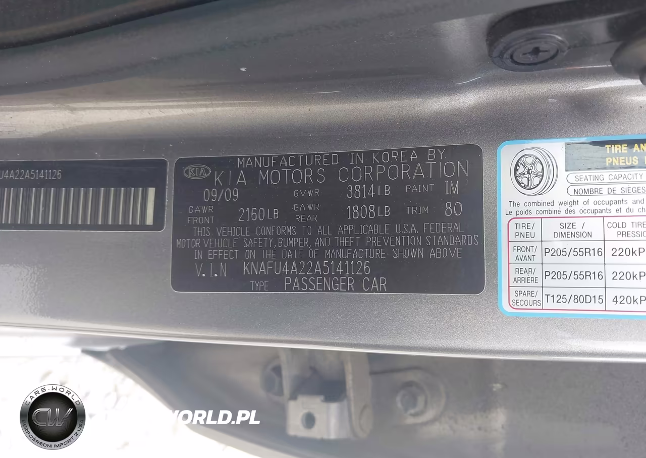 2010 Kia Forte Ex VIN:KNAFU4A22A5141126 - 9