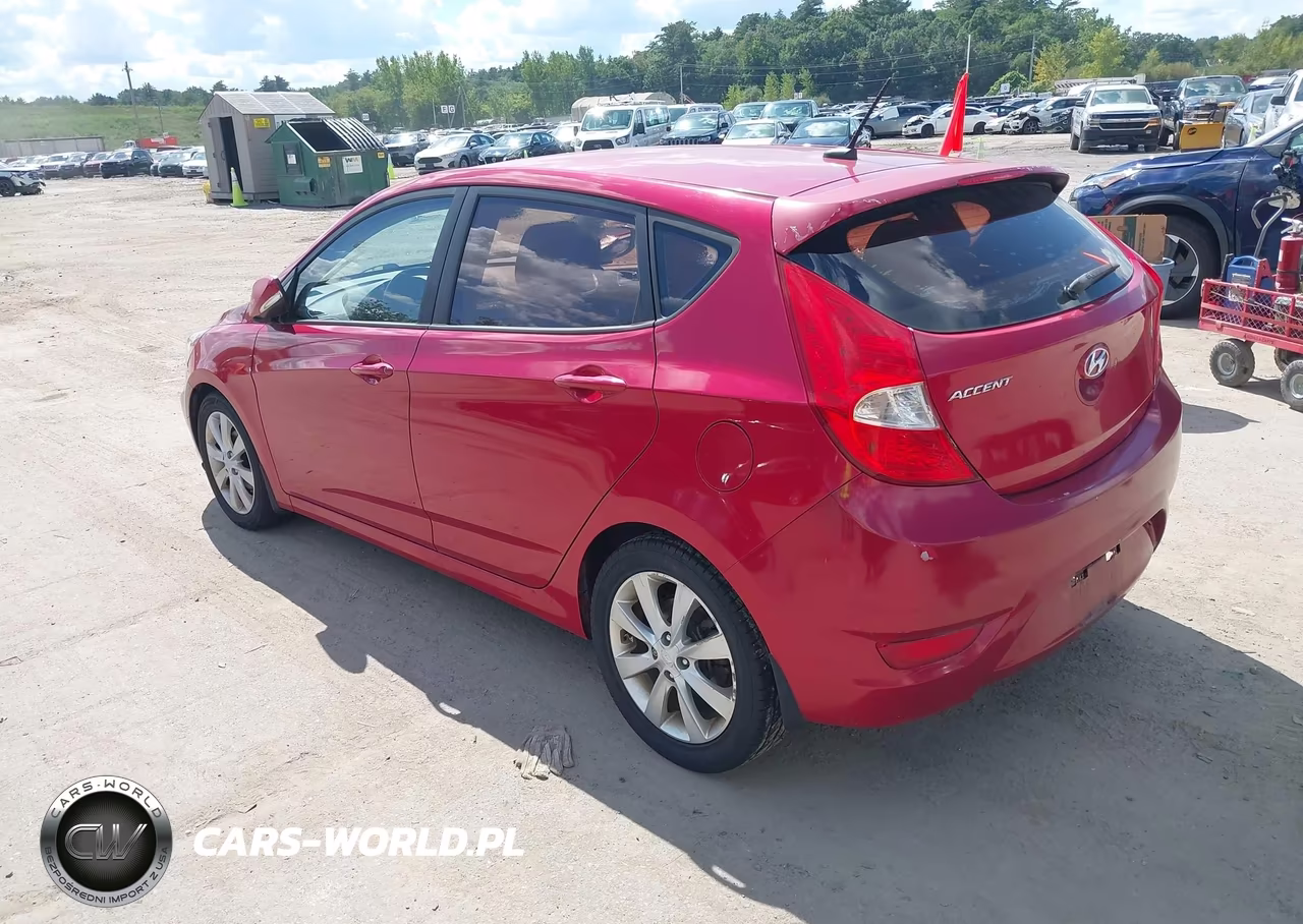 2013 Hyundai Accent Se VIN:KMHCU5AE5DU075103 - 3