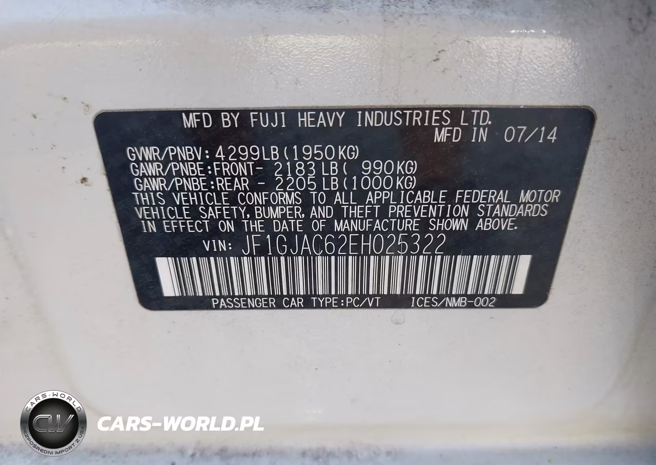 2014 Subaru Impreza 2.0I Premium VIN:JF1GJAC62EH025322 - 9