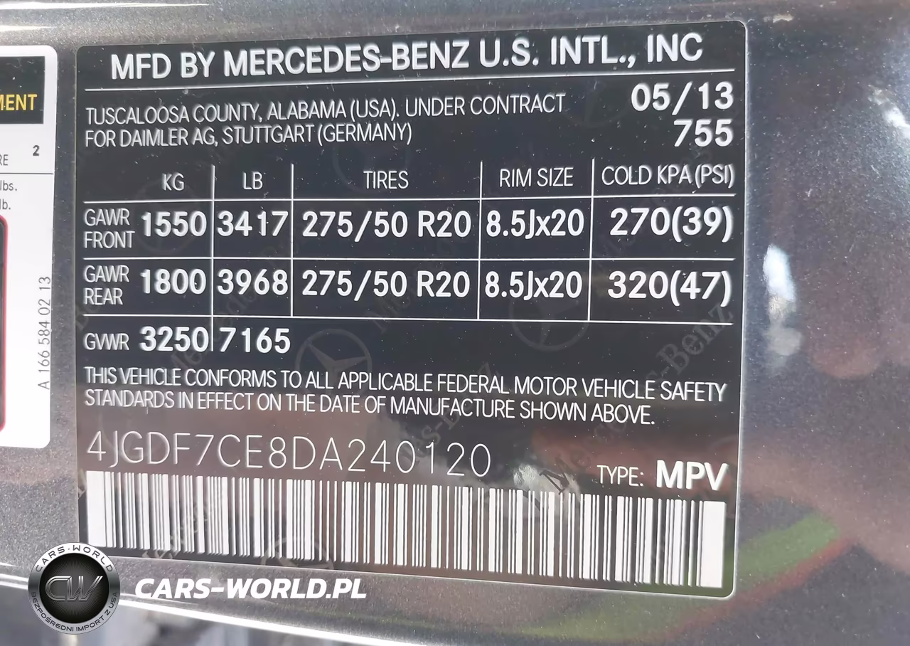 2013 Mercedes-Benz Gl 450 4Matic VIN:4JGDF7CE8DA240120 - 9