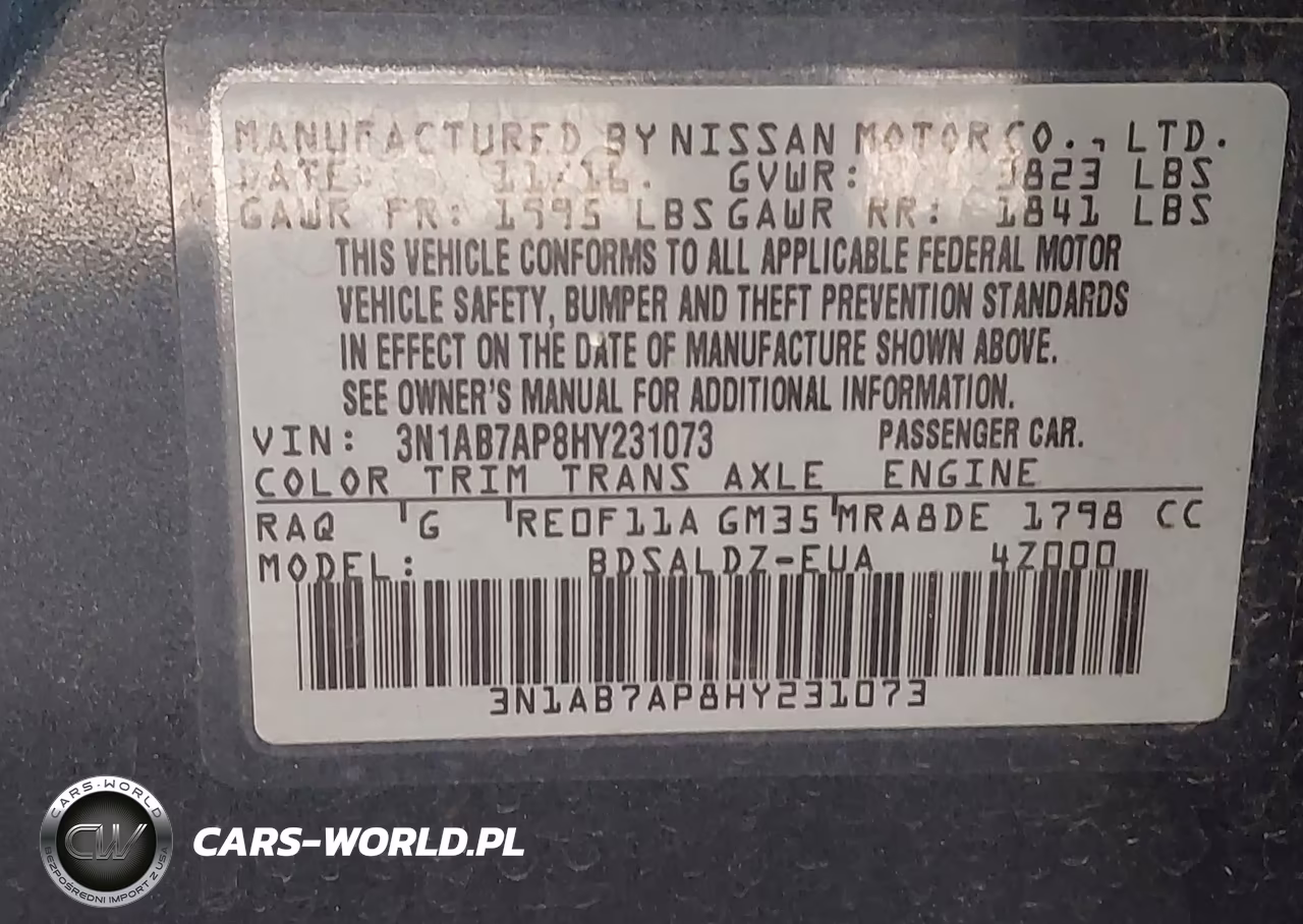 2017 Nissan Sentra Sv VIN:3N1AB7AP8HY231073 - 9