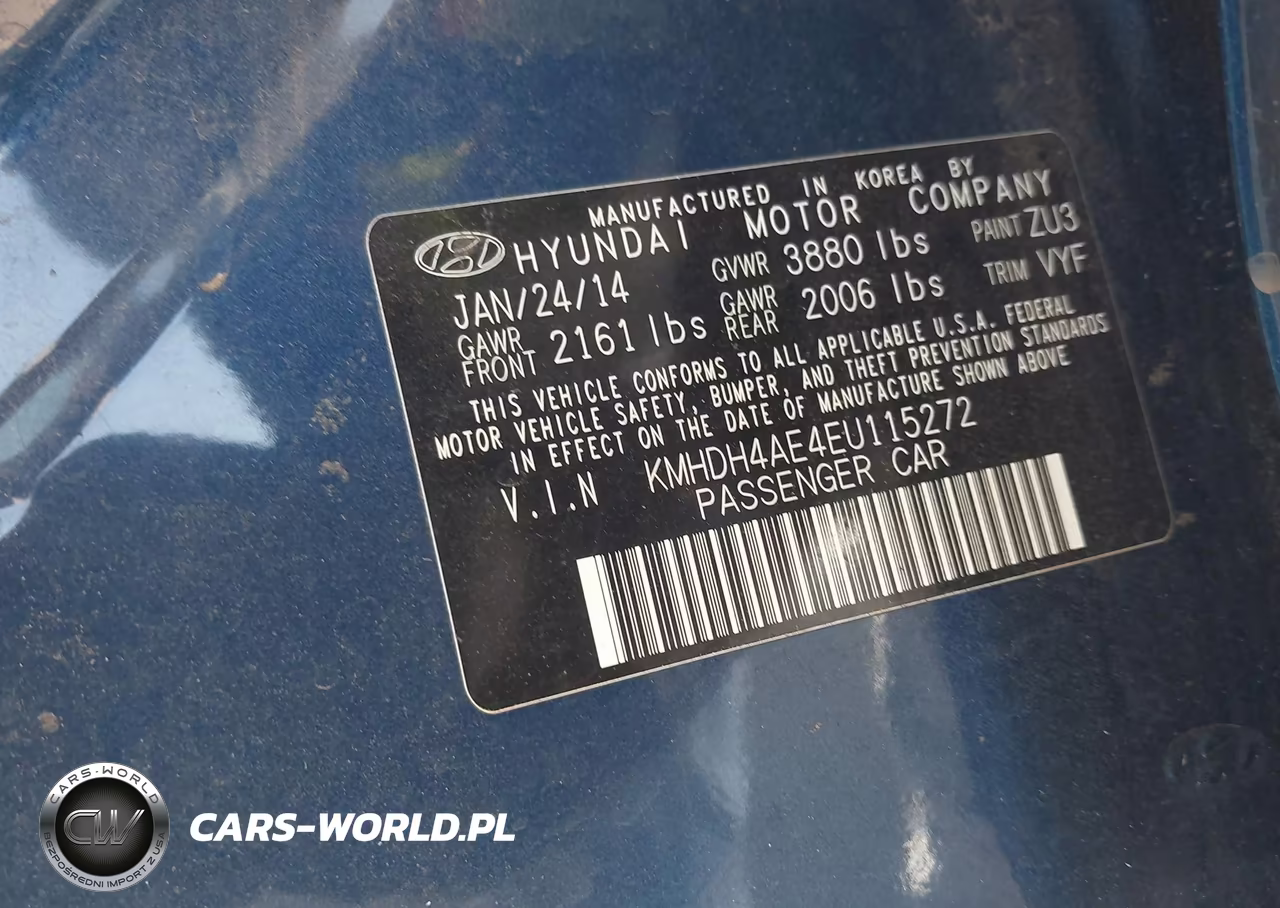 2014 Hyundai Elantra Se VIN:KMHDH4AE4EU115272 - 9