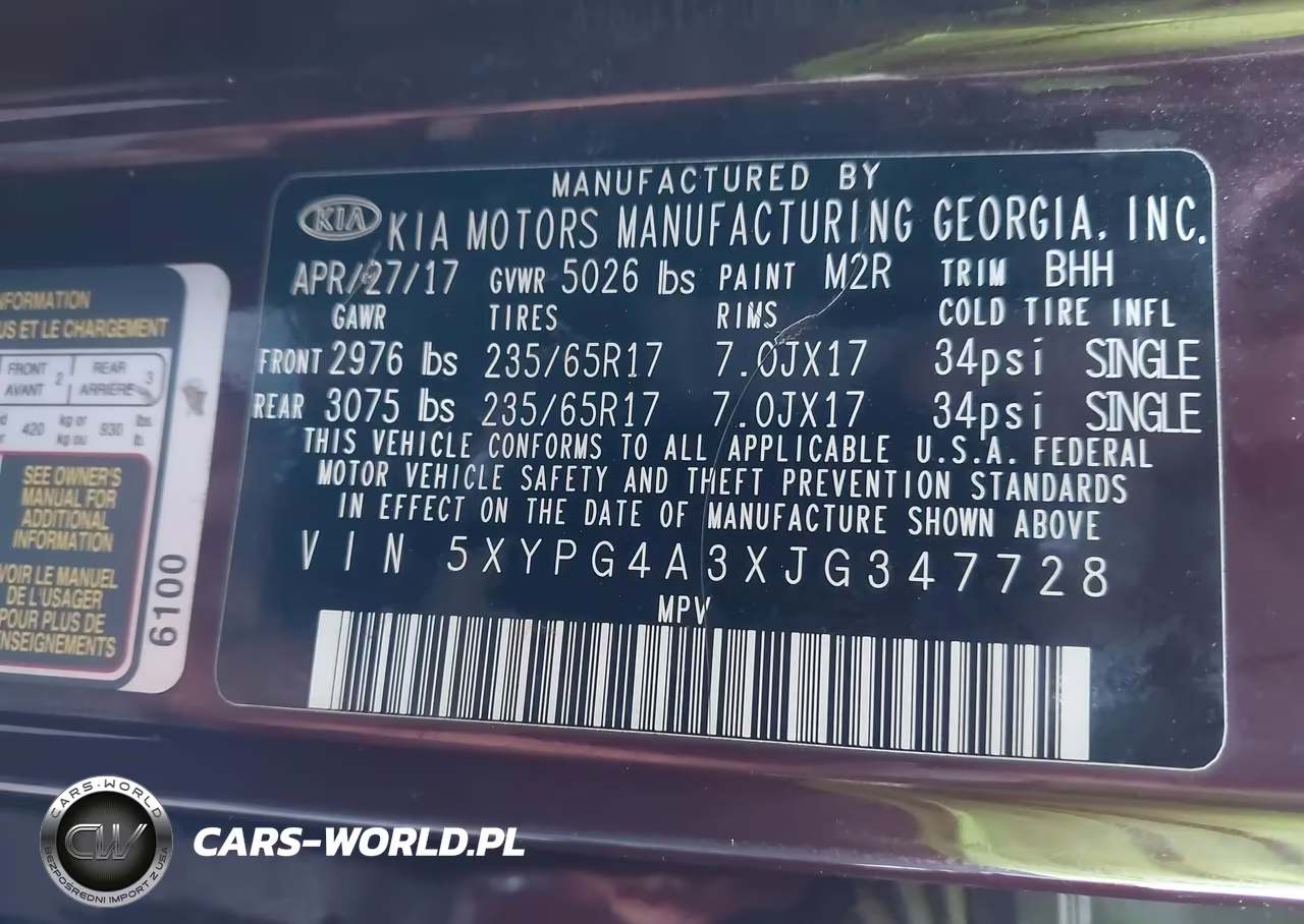 2018 Kia Sorento 2.4L Lx VIN:5XYPG4A3XJG347728 - 9