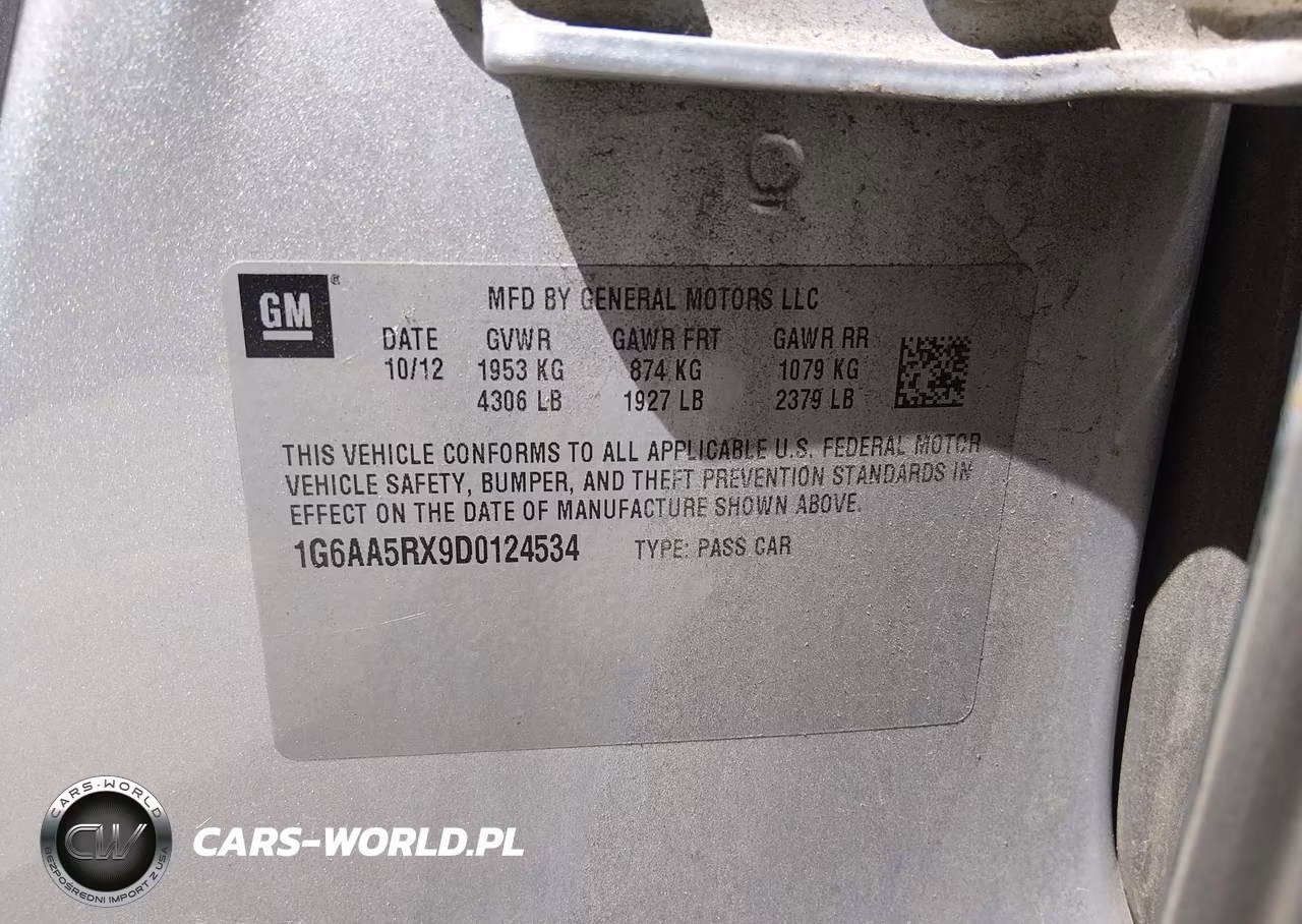2013 Cadillac Ats Standard VIN:1G6AA5RX9D0124534 - 9